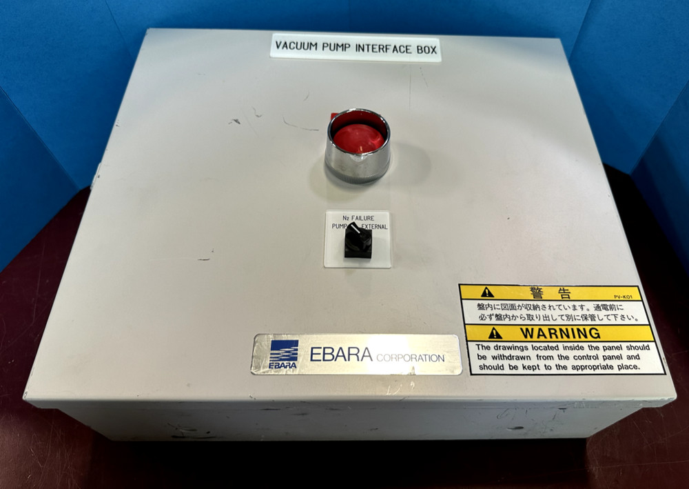 AS IS UNTESTED EBARA CONTROL PANEL VACUUM PUMP INTERFACE BOX VIF70AME4