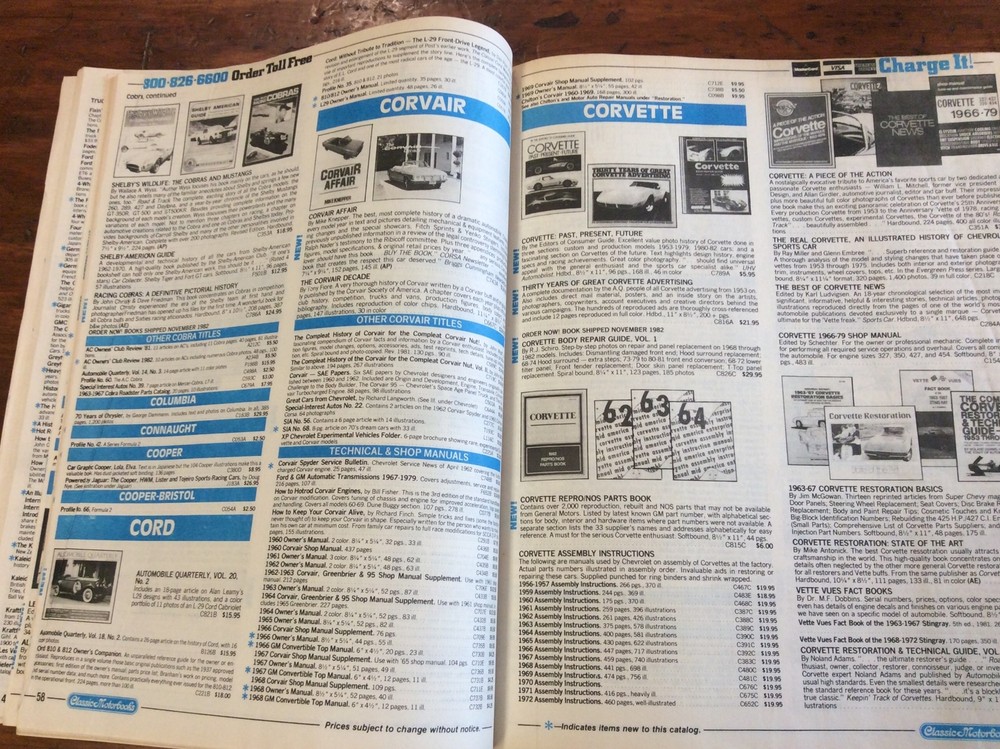 Classic Motorbooks 1983 Catalog