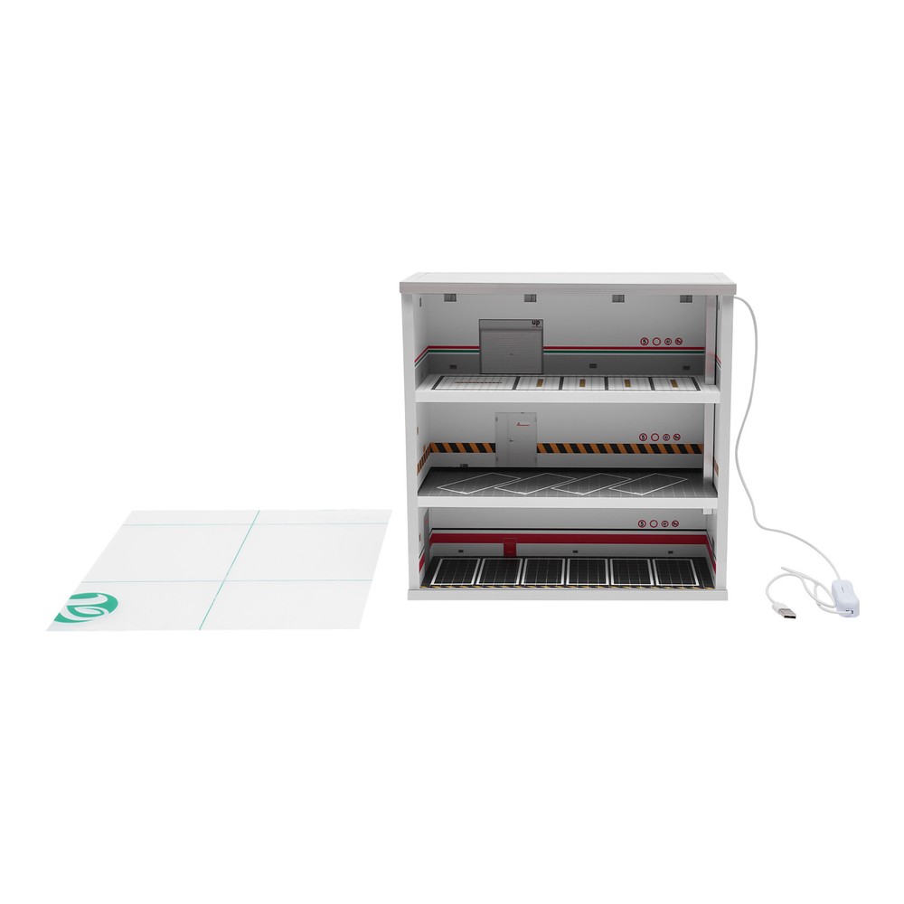 Diecast Model Car Display Case &LED Light For 1:64 3-Layer Model Display Cabinet