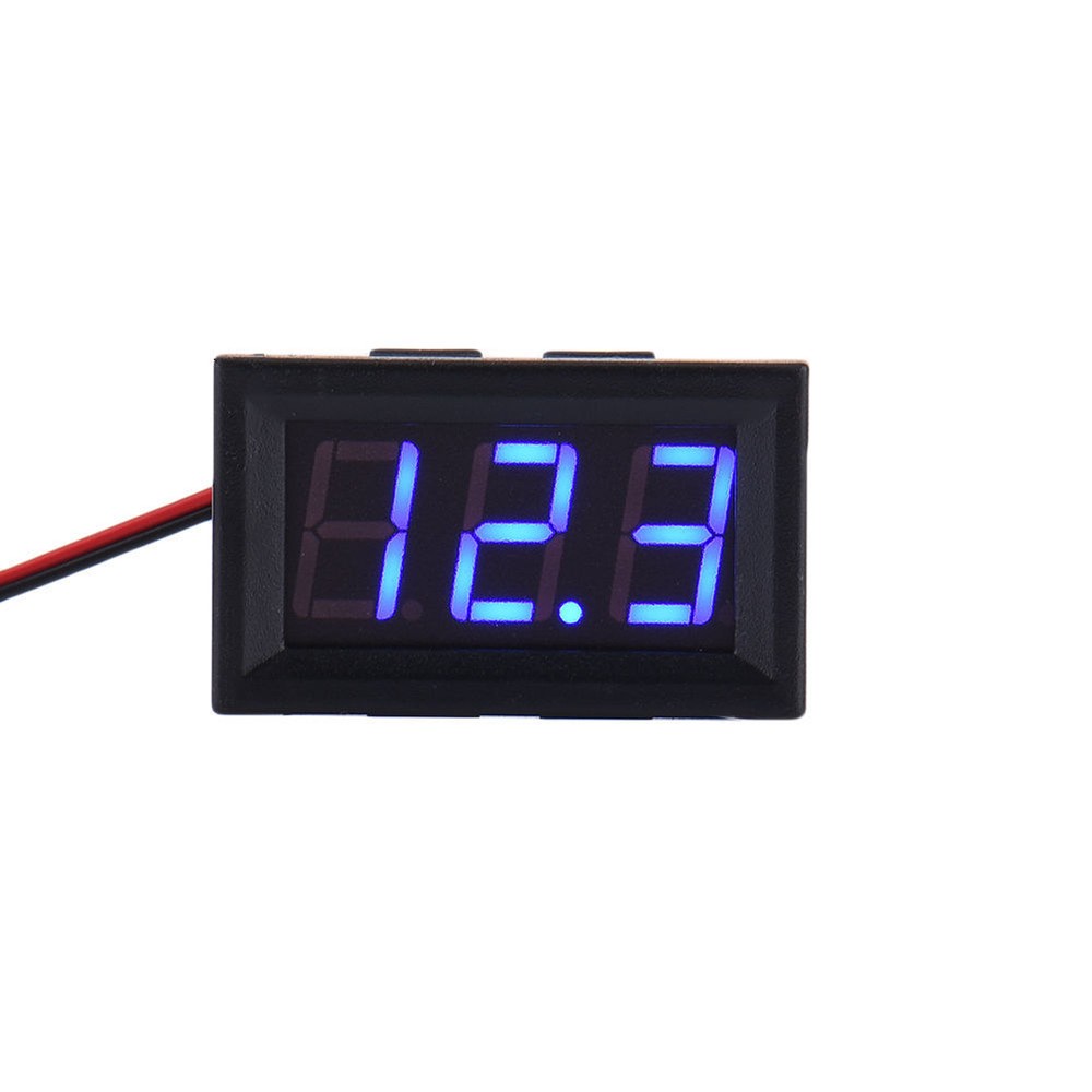 4.5-30V DC Two-Wire 0.56" Red Green Blue Panel Mount Digital Voltage Voltmeter