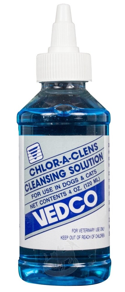 Chlor-a-Clens Cleansing Solution for Dogs & Cats (4 oz)