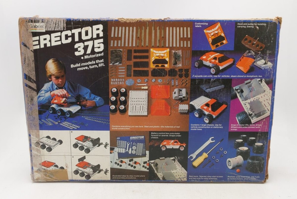 Gabriel 32375 Erector 375 Motorized Construction Set EX/Box