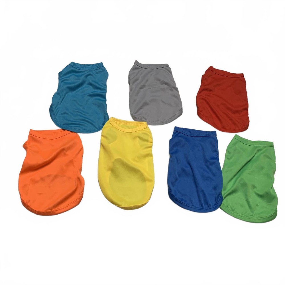 Dog Set 7 T-Shirts Size Small multicolored