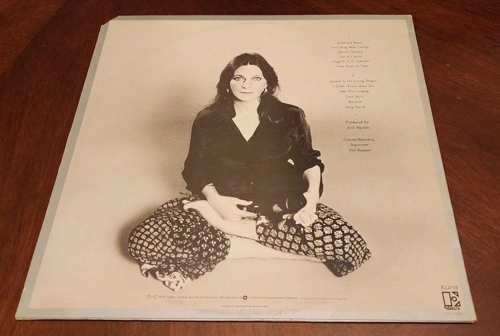 Judy Collins Bread and Rose Signed LP Cover