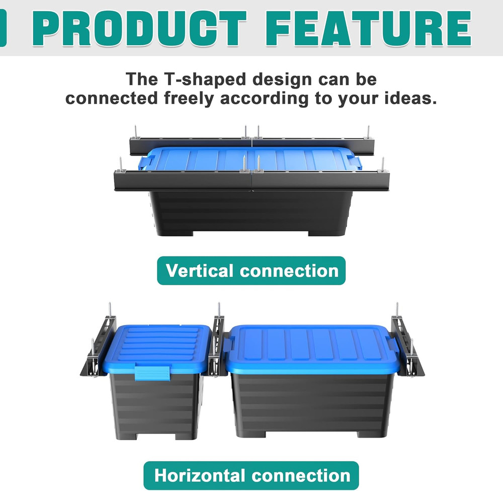 16" Ceiling Storage Rack Heavy Duty Garage Overhead Bin Storage System