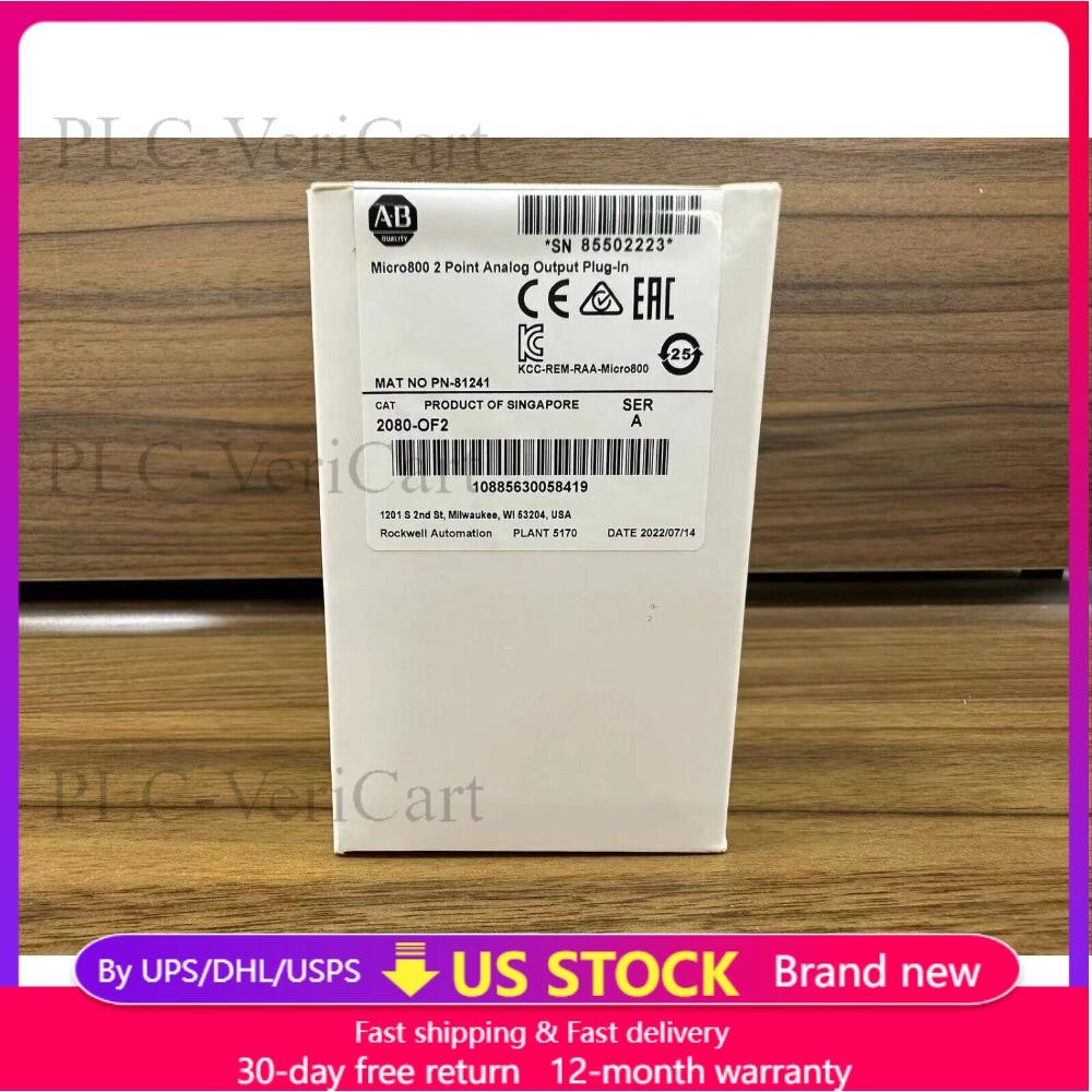 2080-OF2 Allen Bradley SER A Micro800 2 Analog Output Module New US Free Tax