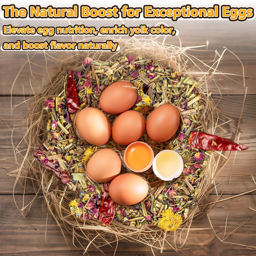 Chicken Nesting Herbs - 10oz Natural Dried Herb Blend for Nesting Boxes & Chi..