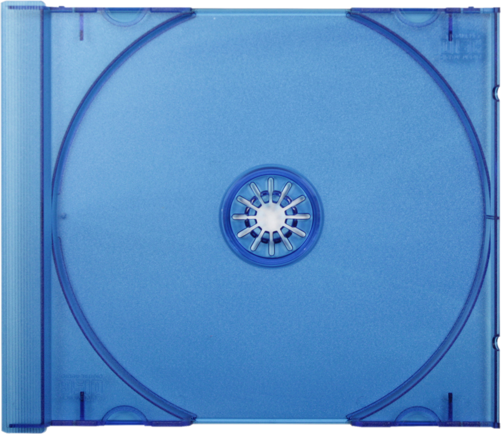(25) CD Trays - New Standard Replacement Inserts Colored Frosted Blue #CDIS80FB