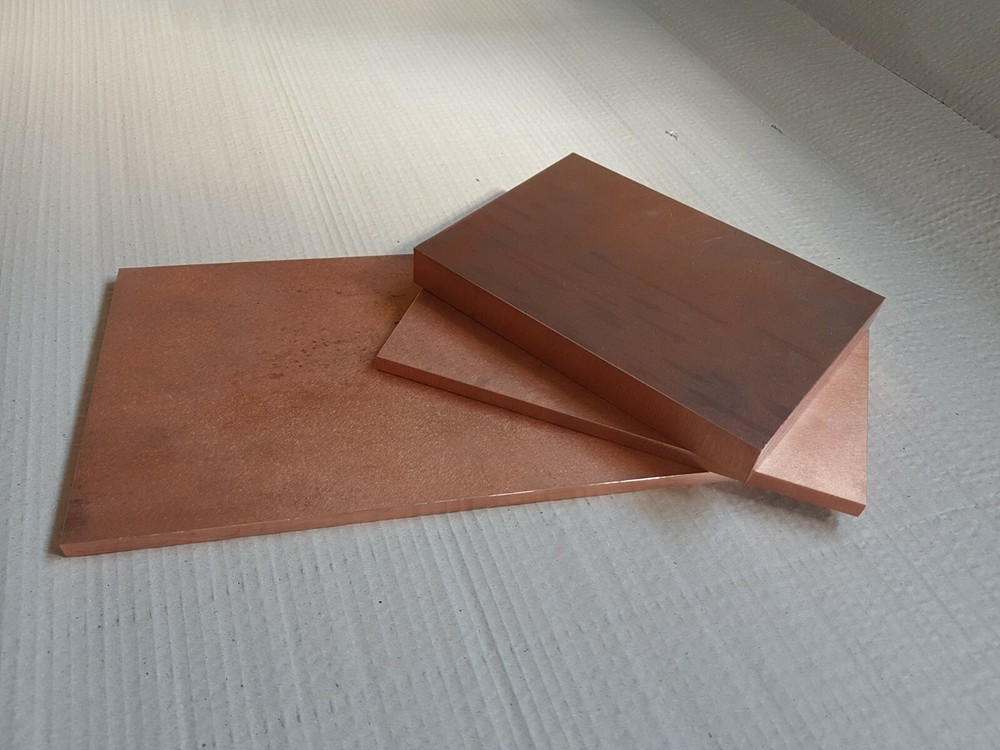 Copper 99,9% sheet / plate. New, 2mm thick - many sizes.