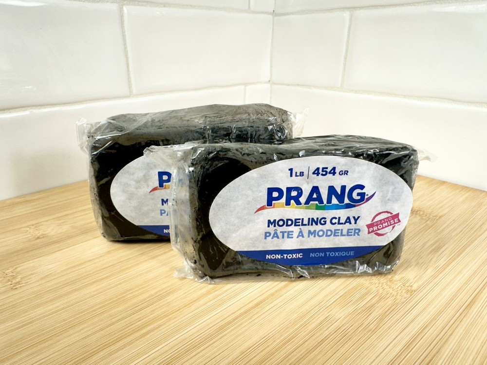Prang Modeling Clay Black - Two 1 Pound Blocks