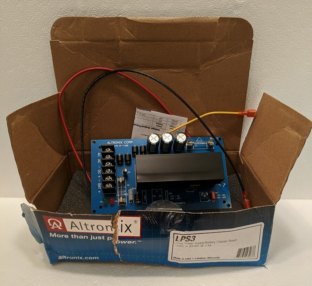 Altronix LPS3 Linear Power Supply/Charger Open Box