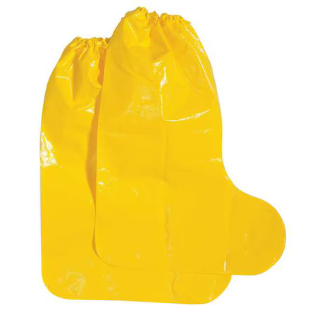 Polyco 49555 Disposable Boot Covers, Polyolefin, Yellow, Slip Resistant Sole: