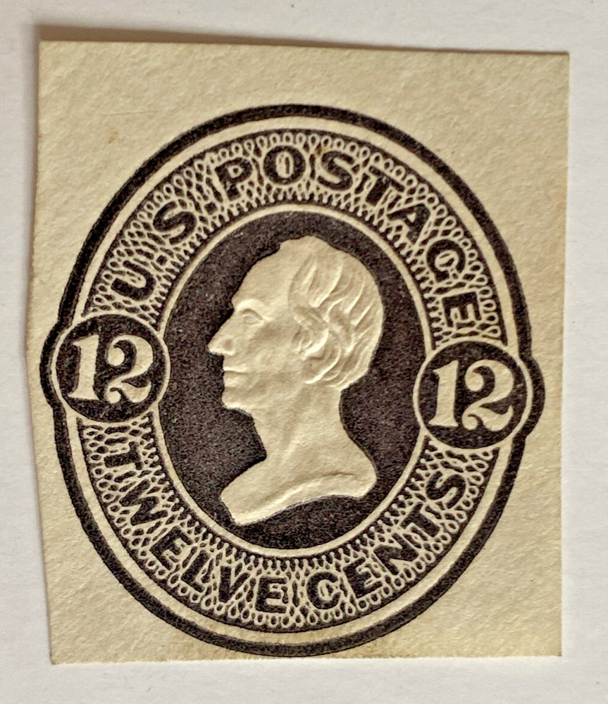 US Scott U93 12c Cut Square 1870