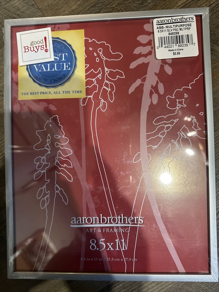 Aaron Brothers Gray 8.5” X 11” Multi Purpose Certificate Frame