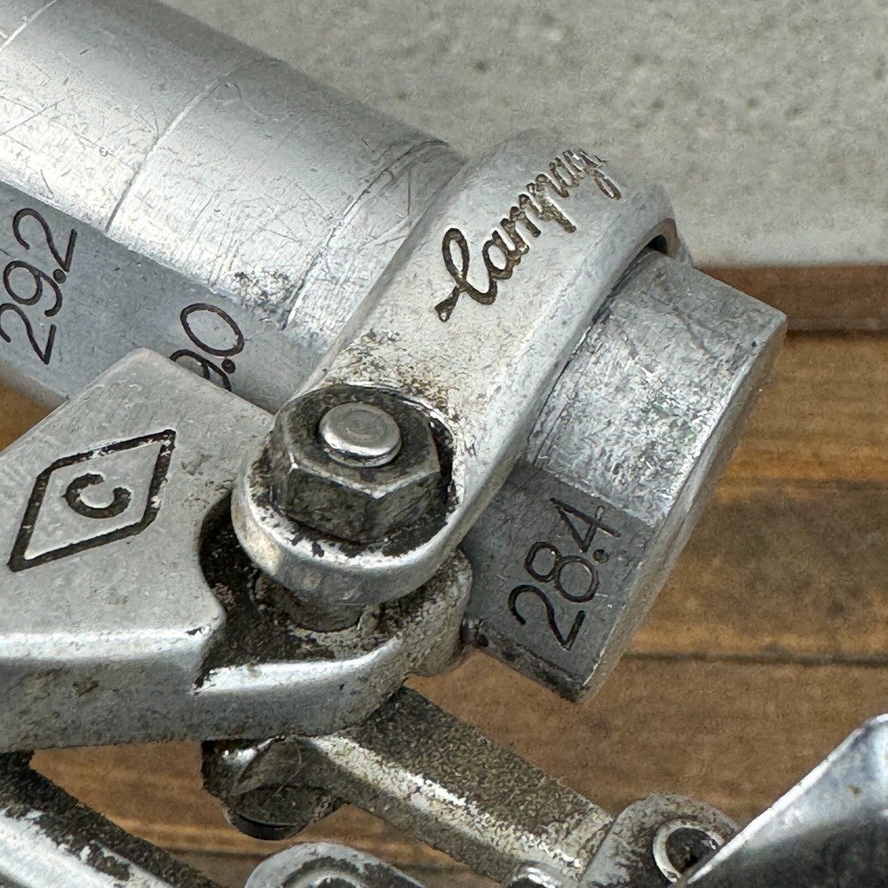 Vintage Campagnolo C Script Front Derailleur Bottom Pull 28.6 mm Clamp Script