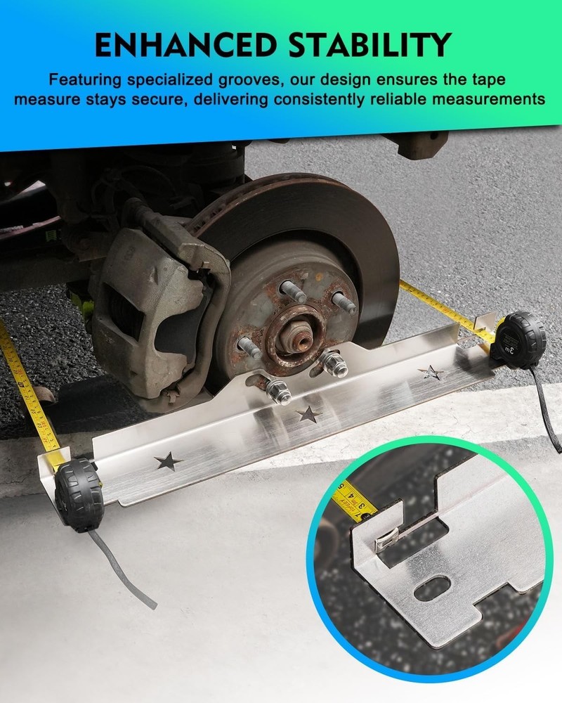 Stainless Steel Wheel Alignment Tool Plate - 3.88 lbs