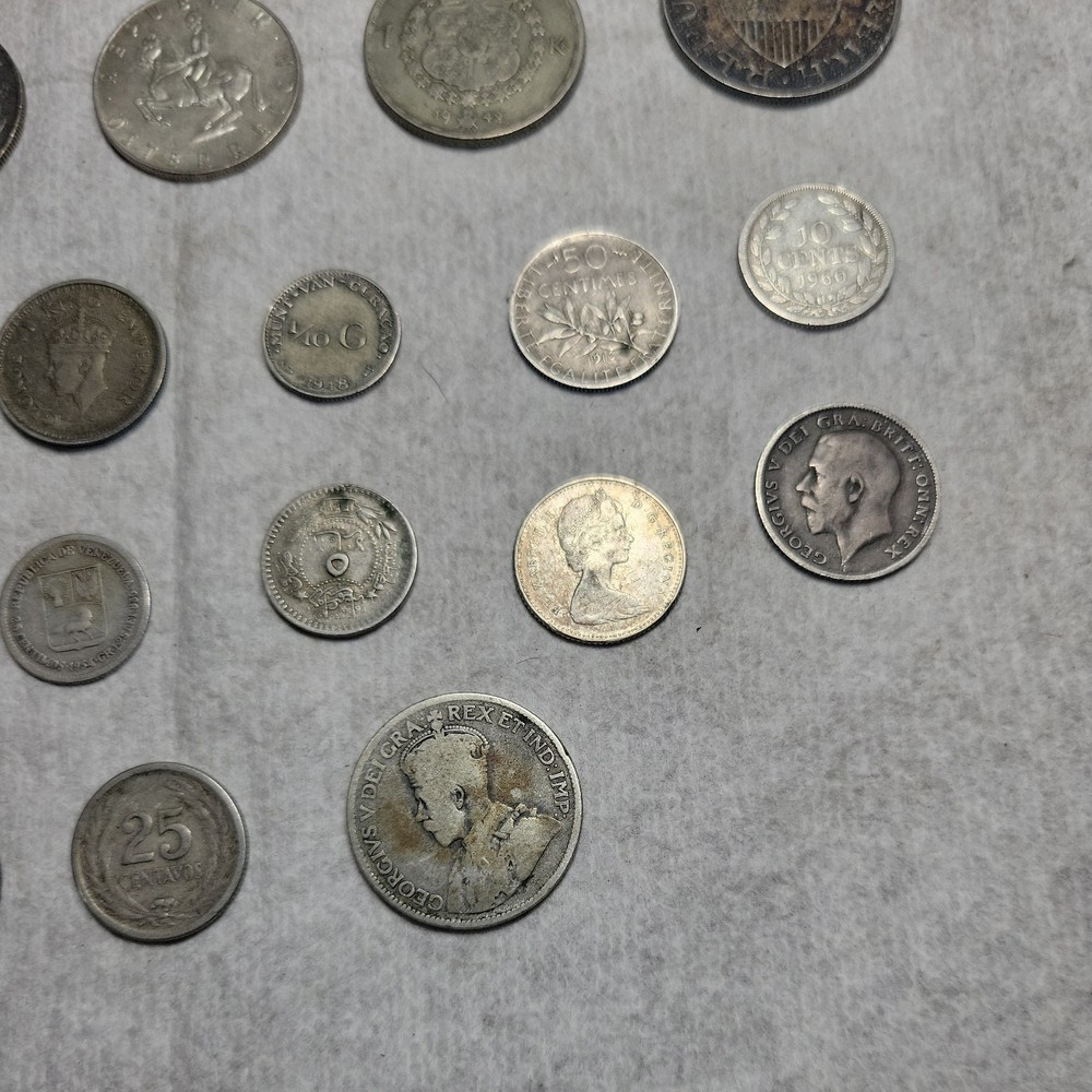 World Silver Coin Lot - Various Countries