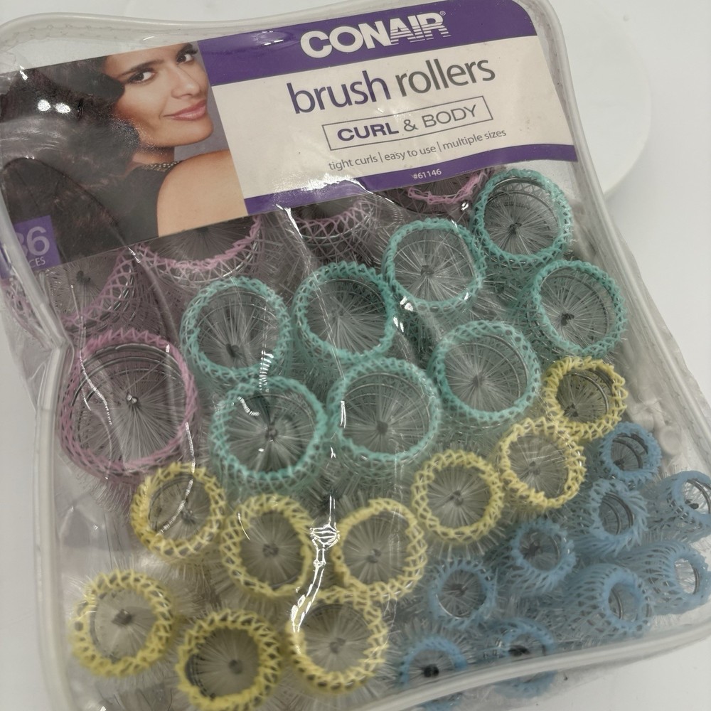 Conair Brush Rollers Curl & Body 36 Pieces~ NEW