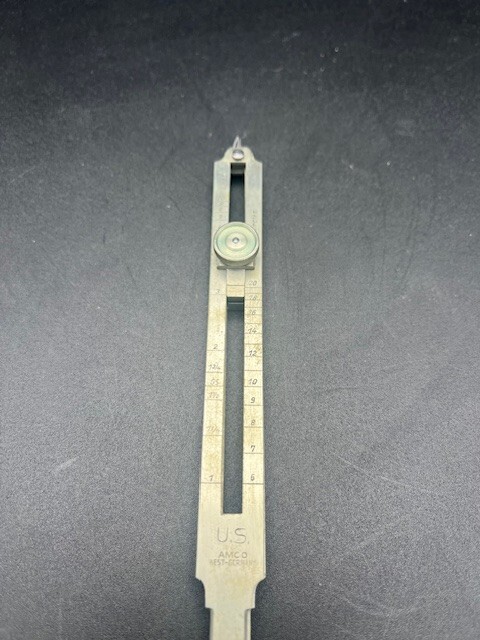 Vintage amco protractor measurement tool w/case