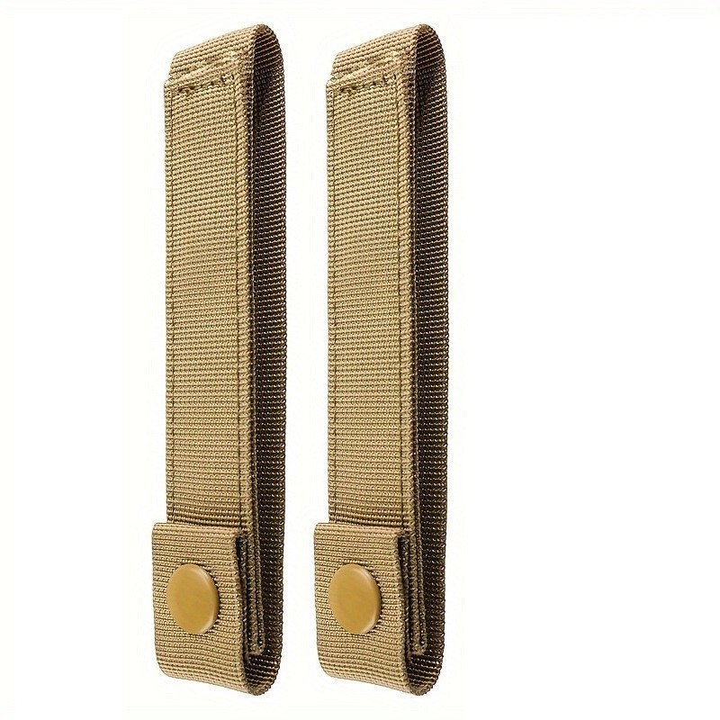 2pcs MOLLE Quick Release Thumb Snap Straps for Tactical Backpacks Pouches
