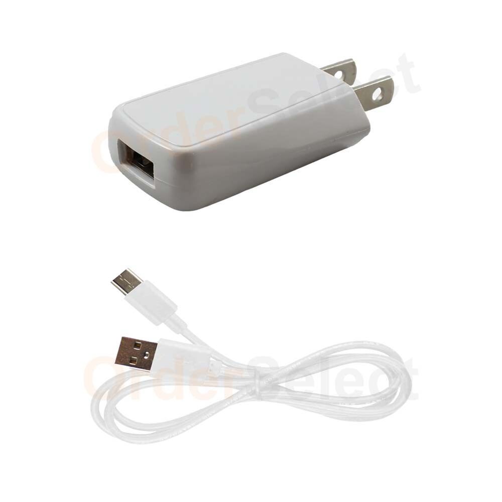 Micro USB Cable+Wall Charger Mini for Alcatel Joy Tab 2 (2020)/ Nokia T20 (2021)