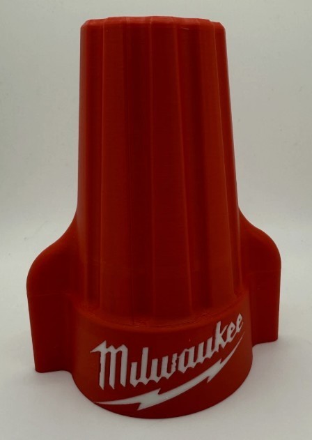 Milwaukee(inspired) Winged Wire Nut Style Storage Container With Lid