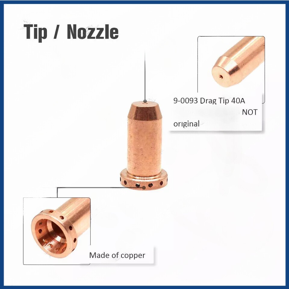 Plasma Nozzle Tips 9-0093 40A for Thermal Dynamics SL40 5pcs