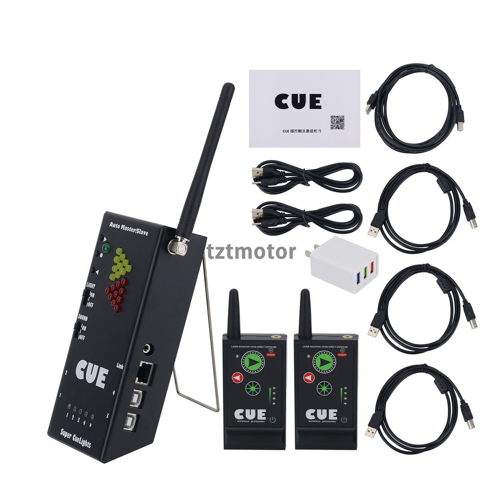 Super Cuelight Presenter Remote 1 Receiver & 2 Transmitters for Presentation US