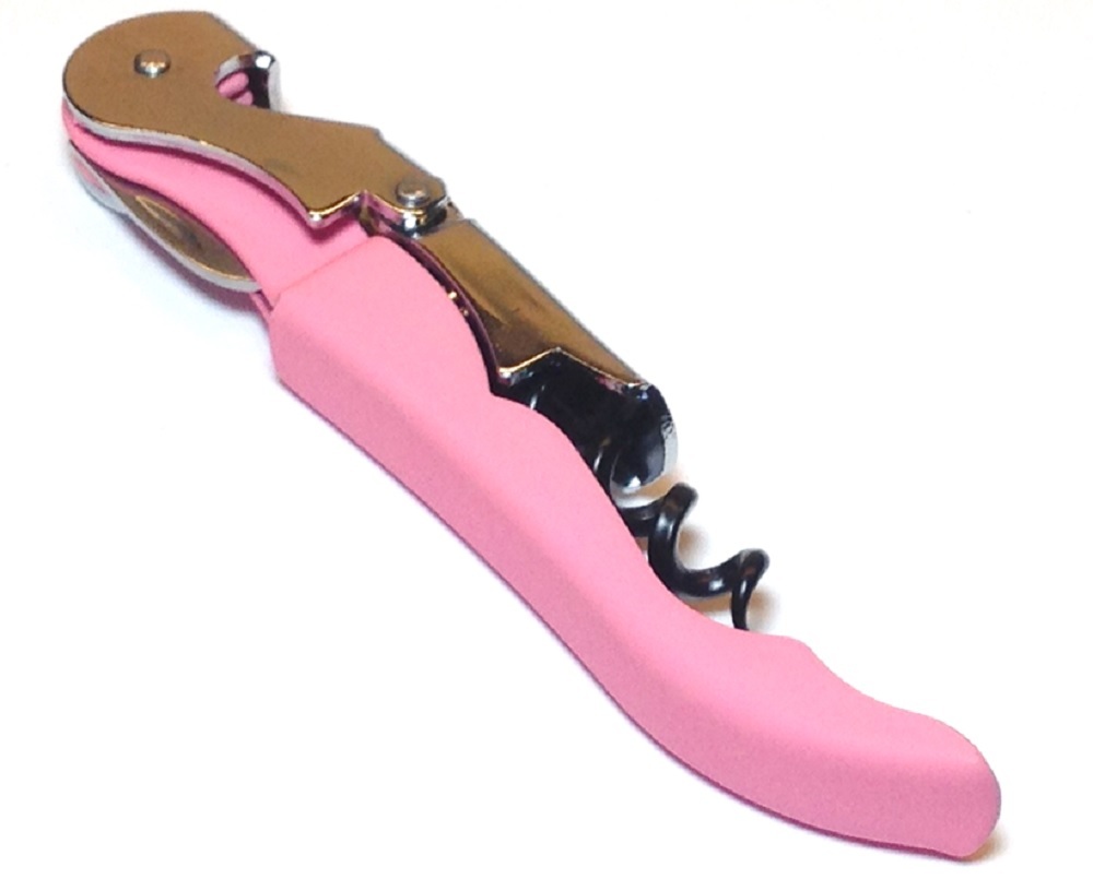 NEW Soft Touch Corkscrew Wine Bottle Key Opener Pink Orange Sky Blue Lime Green