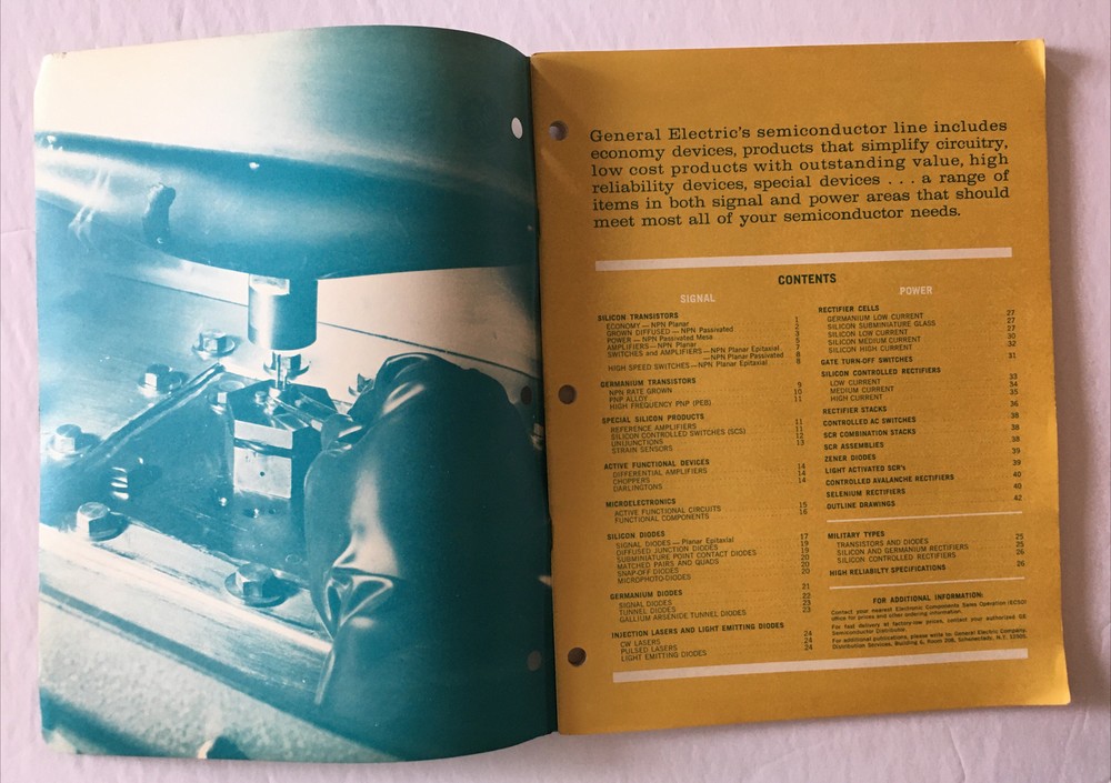 Vintage GE Semiconductor Catalog. D