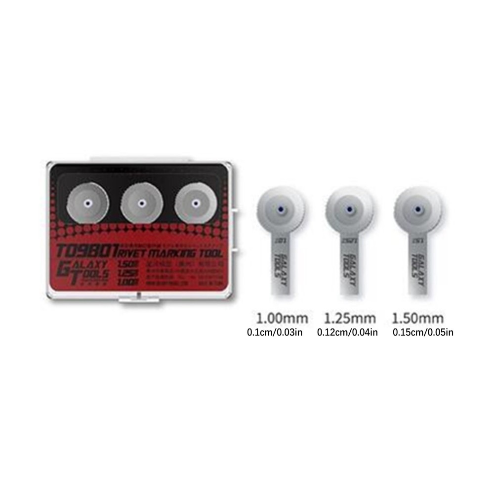 Steel Rivet Roller+Non-Slip Aluminum Handle Set Model Making Building Tool