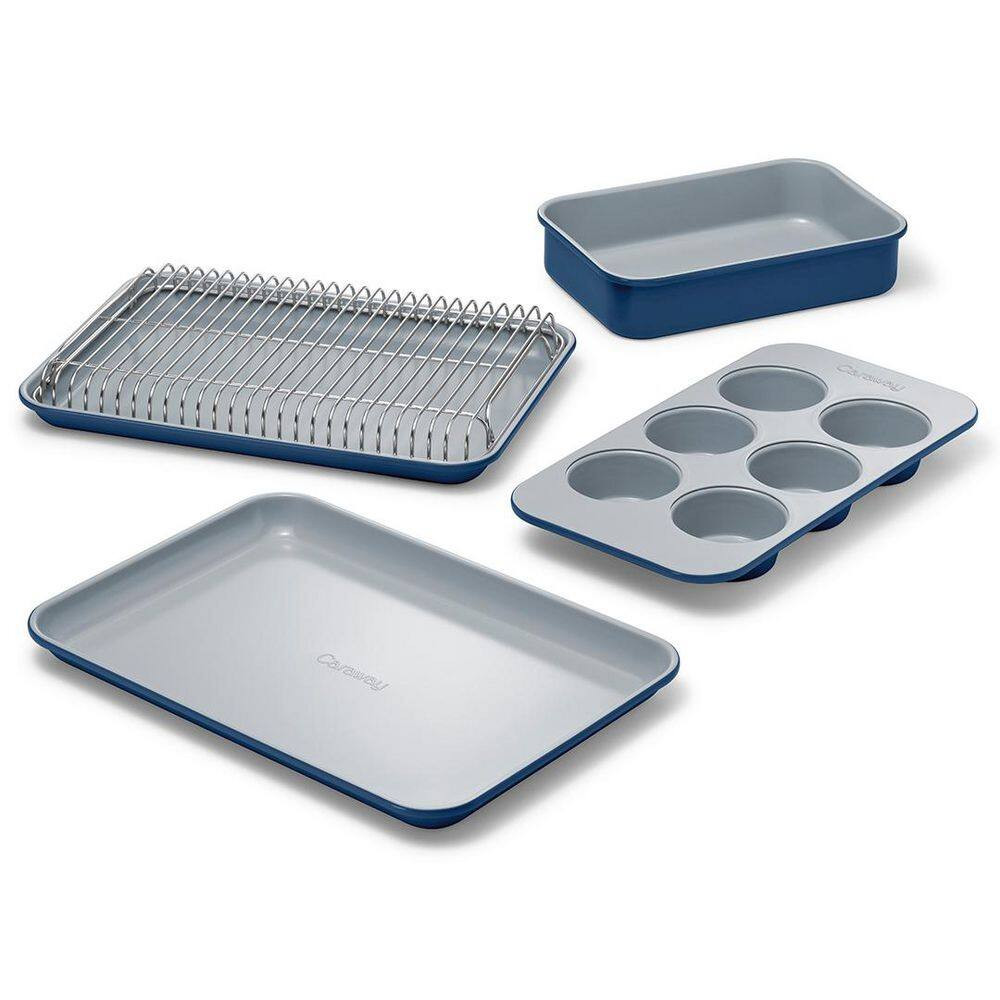 Mini 6 Piece Navy Bakeware Set with Storage