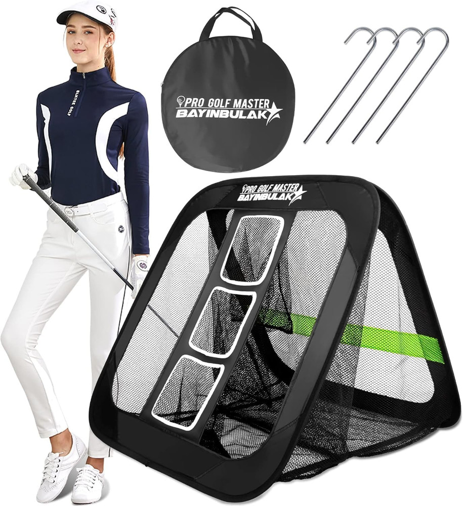 Golf Chipping Practice Net Backyard Driving Golf Accessories for Men Gift, 1 Pac