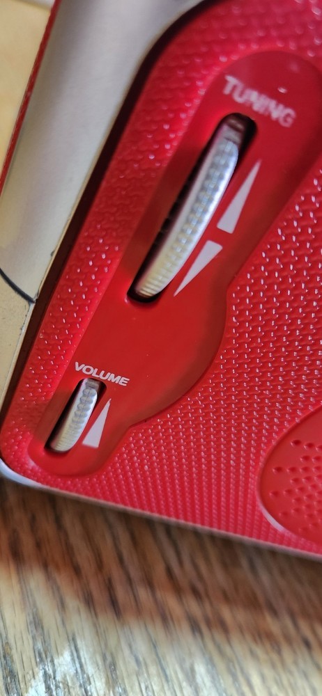 Jensen CD-555 Red CD Bluetooth Boombox Portable Bluetooth Music System