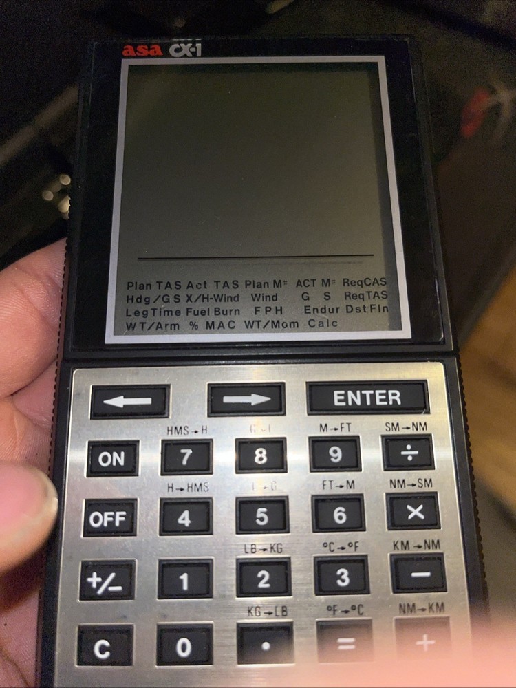 Air Classics ASA CX-1a Pathfinder Flight Computer & Calculator Powers On & Calcs