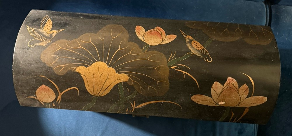 Japanese large old lacquerware box