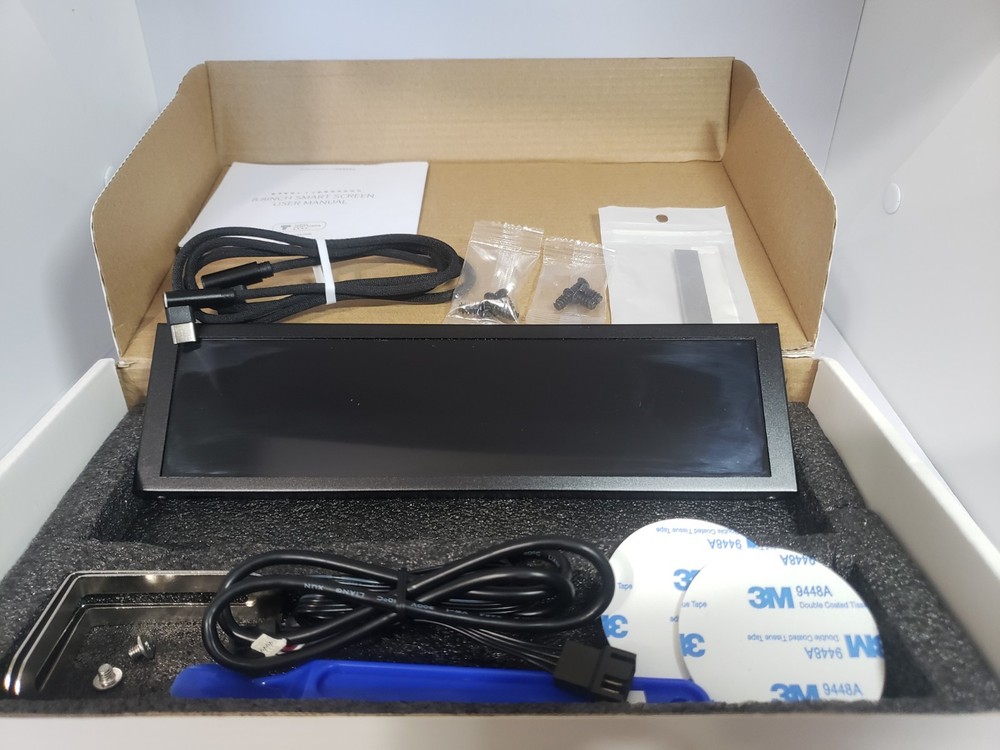 TURING Smart Screen - 8.8 Inch, IPS Panel, 1920x480, USB-C, PC Case Screen