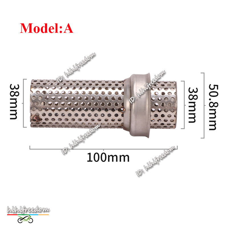 Universal Motorcycle 51MM Exhaust DB Killer Silencer Insert Pipe Baffle Muffler