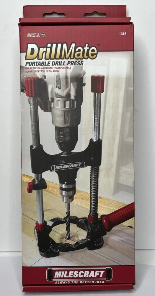 Milescraft 1318 DrillMate Portable Drill Guide - Drill Guide Attachment - New