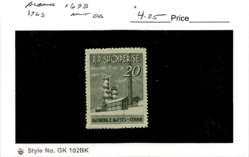 Albania, Postage Stamp, #698 Mint Hinged, 1963 Industry (AB)