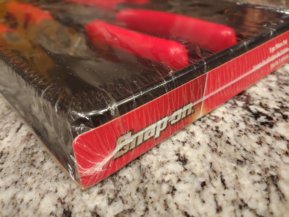 Snapon Tools 3 pc Pliers / Cutters Set SEALED- RED