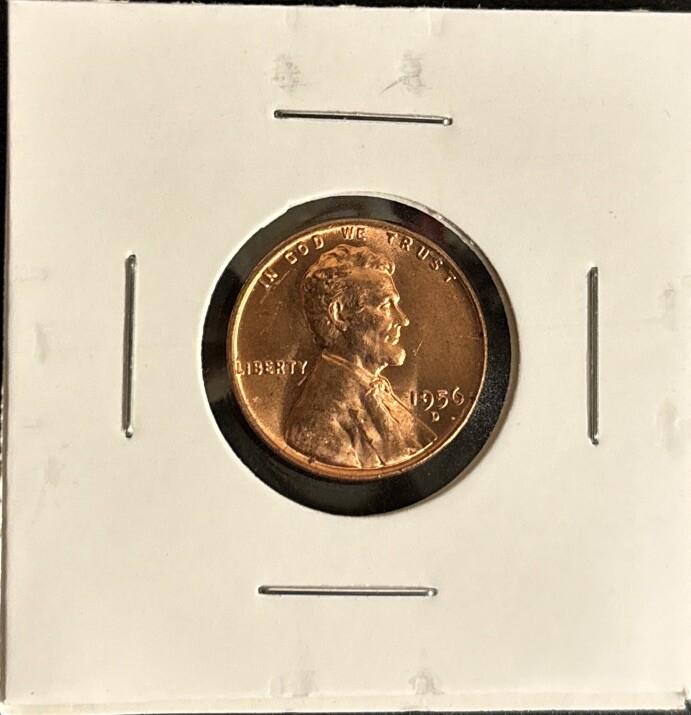 1956 D Lincoln Cent, #61