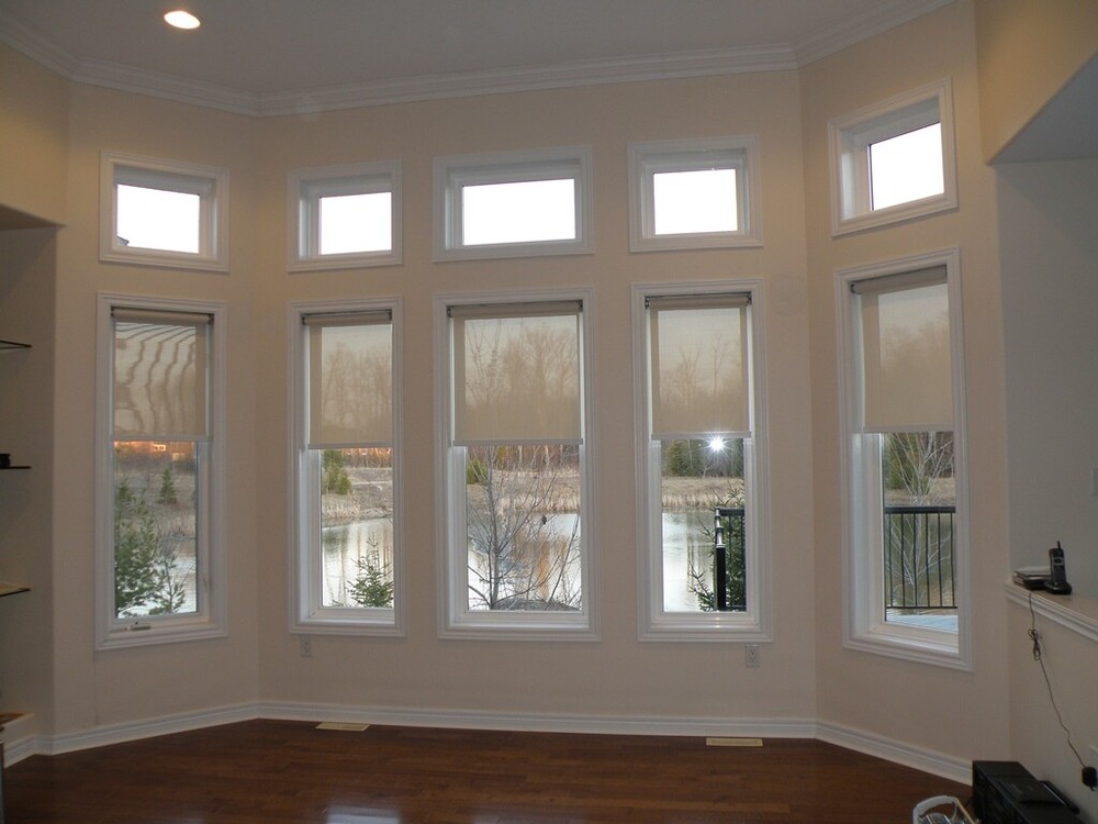 Battery Powered remote controlled Motorized  Electric solar mesh roller Shades