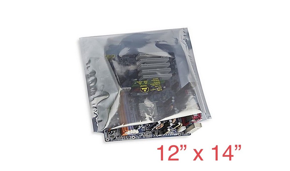 50 Pcs 12” X 14” Open Top Anti static Shielding