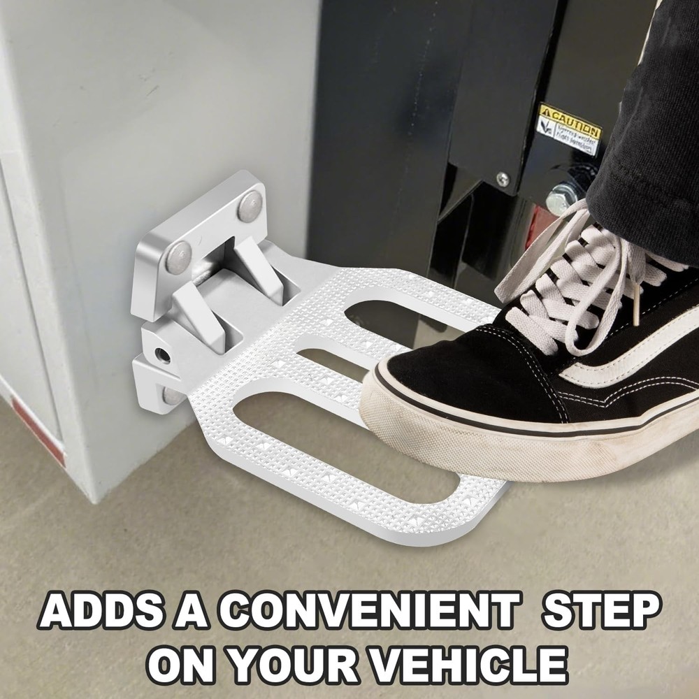 FS2797CH Large Chrome-Plated Folding Step for Trailers, RVs, Buses, Boat, Camper