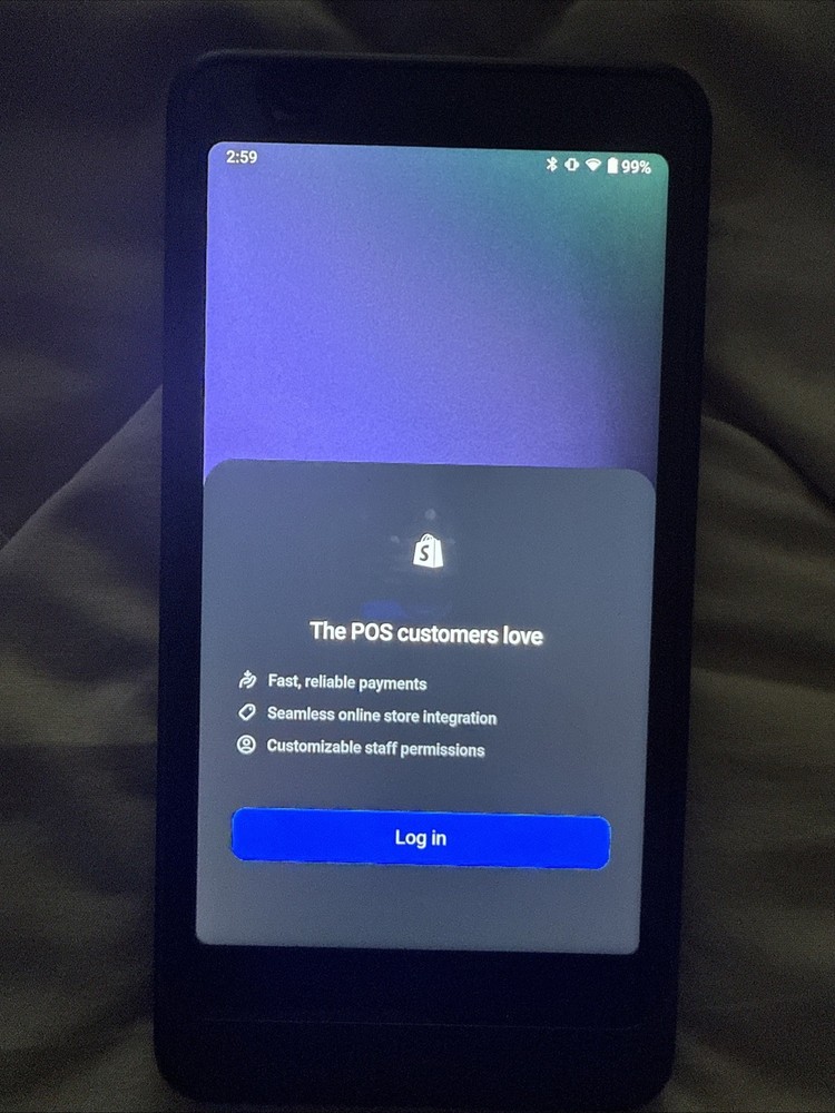 Shopify POS Terminal S2001 Handheld Portable Card Reader & Barcode Scanner