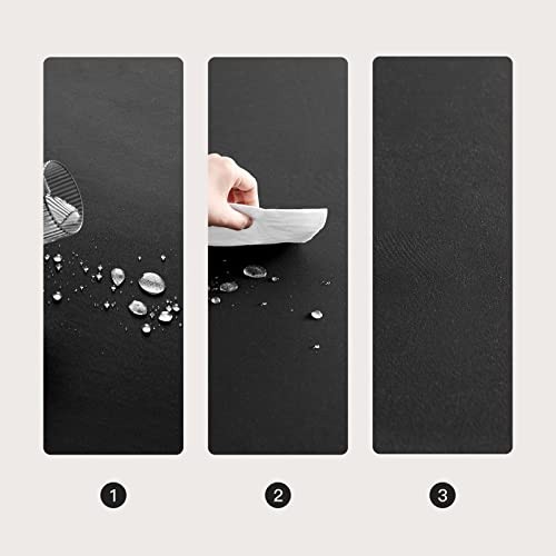 Rectangle 118" x 57" (Rectangular) Black-reversible-satin & Peach Skin