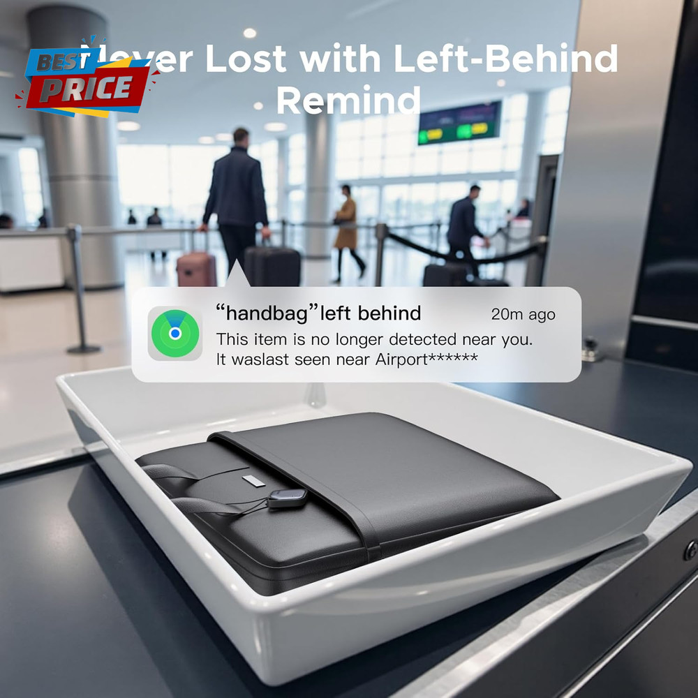 Finetrack Air Tracker Tags (Ios Only) 4 Pack, 2-Year Replaceable Battery Bluetoo