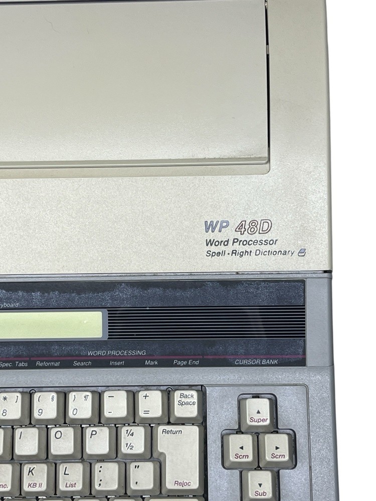 Smith Corona WP 480 Word Processor Works w/ Manual, Cord & Extra Daisy Wheel