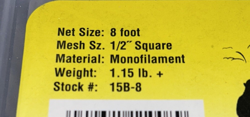 Betts 15B-8 Blue Mono Cast Net 8’ 1/2” Mesh